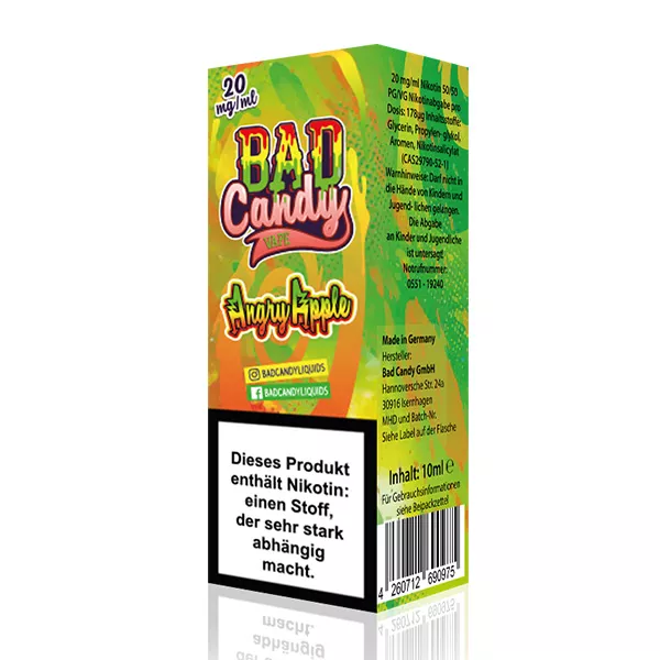 Bad Candy Angry Apple Nic Salt 10ml 20mg