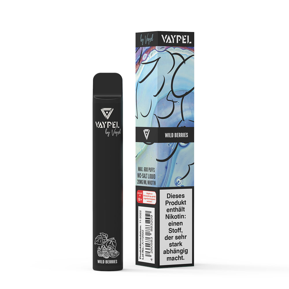 Vaypel Black Forest Wildberries 20mg Einweg E-Zigarette STEUERWARE