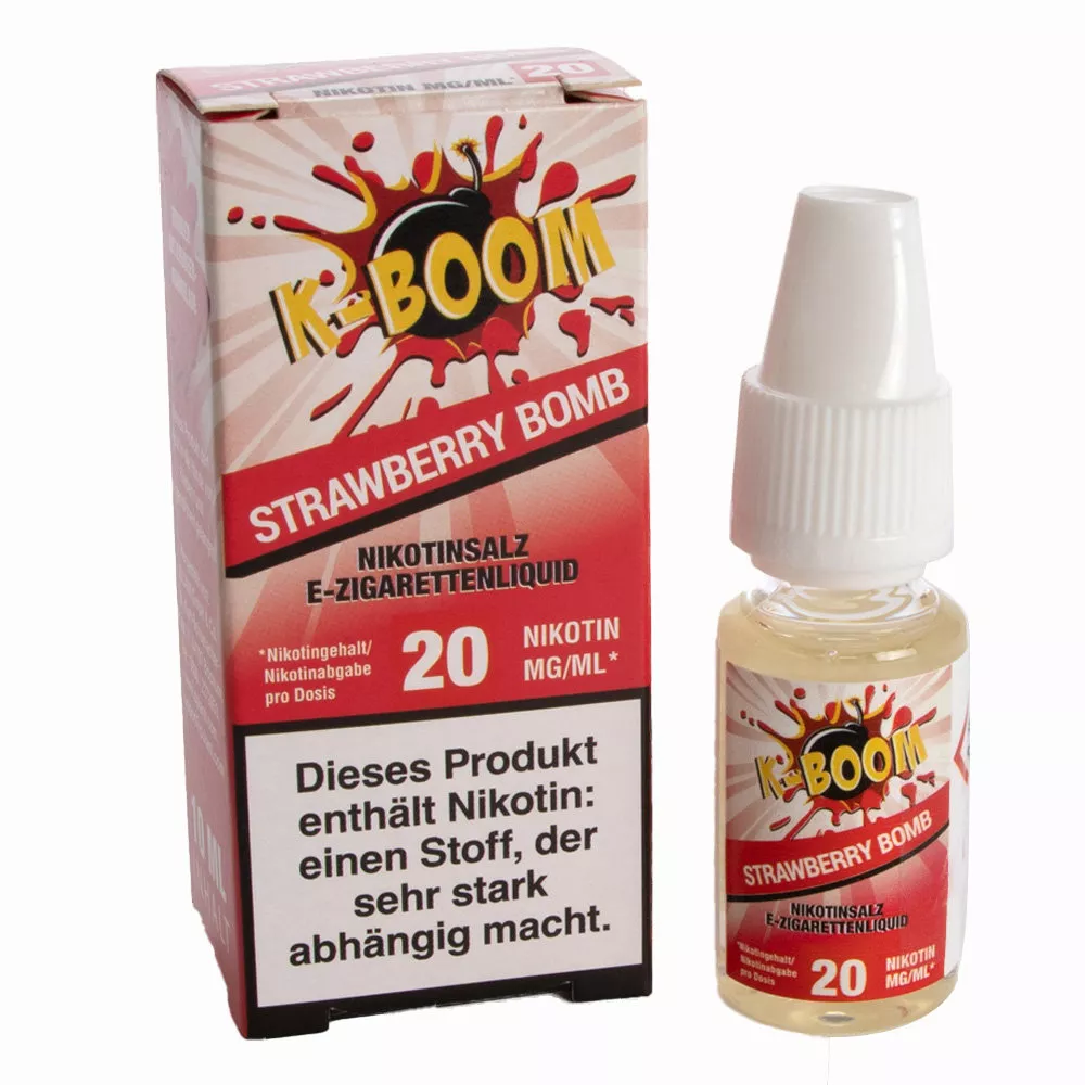 K-Boom Nic Salt Strawberry Bomb 10ml 20mg