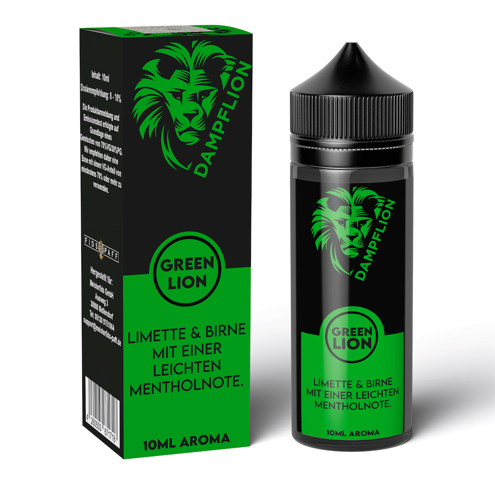Dampflion Originals Green Lion 10ml Aroma in 120ml Flasche STEUERWARE