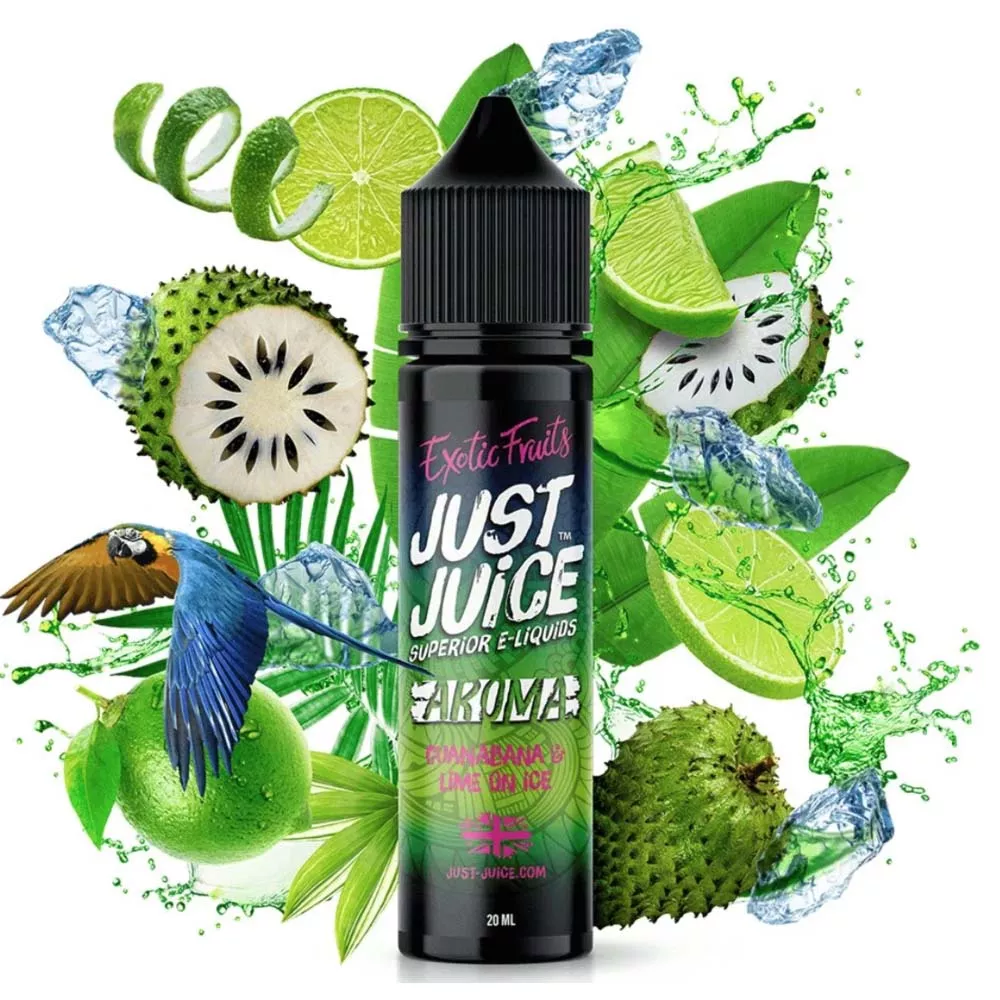 Just Juice Exotic Guanabana Lime ICE 20ml in 60ml Flasche