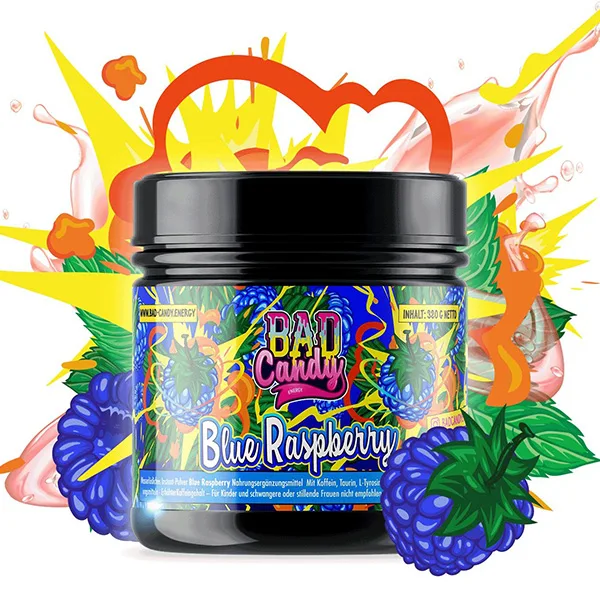 Bad Candy Energy Booster Blue Raspberry 320g