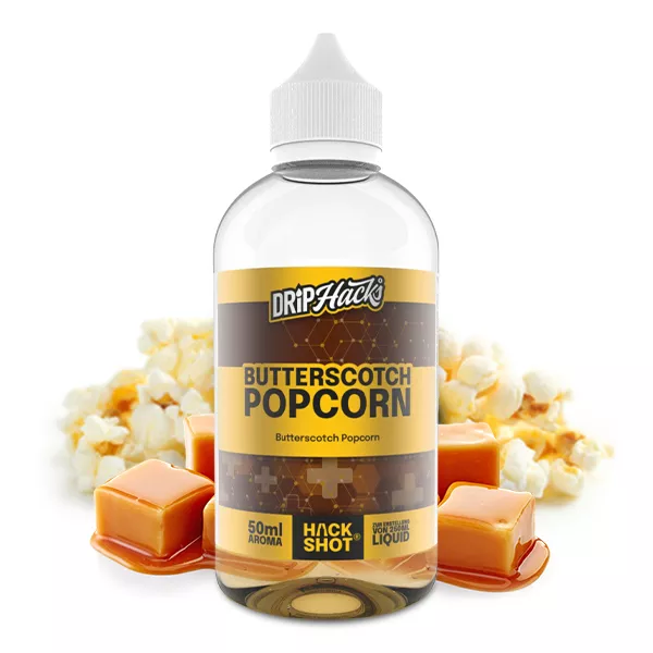 Drip Hacks Butterscotch Popcorn 50ml in 250ml Flasche