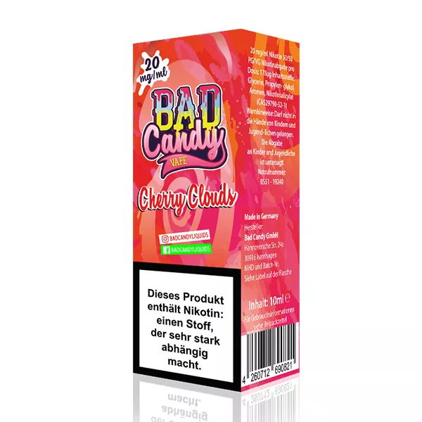 Bad Candy Cherry Clouds Nic Salt 10ml 20mg