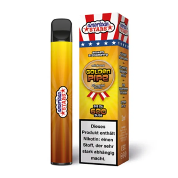 American Stars Golden Pipe Einweg E-Zigarette 20mg
