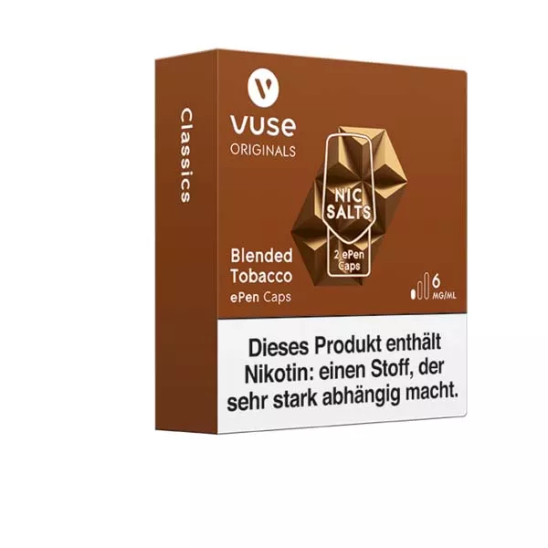 Vuse ePen Caps Blended Tobacco Nic Salts 6mg