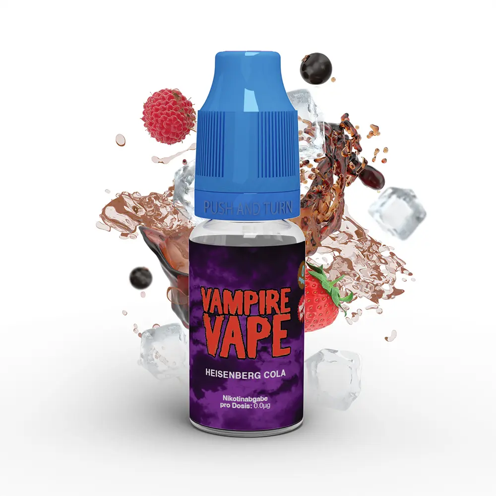 Vampire Vape Liquid - Heisenberg Cola - 10ml 0mg STEUERWARE