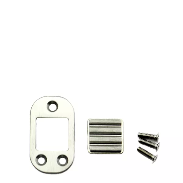 Dovpo Abyss Button Kit brushed stainless steel square