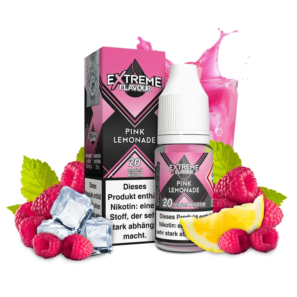 Extreme Flavour - Pink Lemonade - Overdosed Liquid 20mg 10ml HYBRID NICSALT STEUERWARE