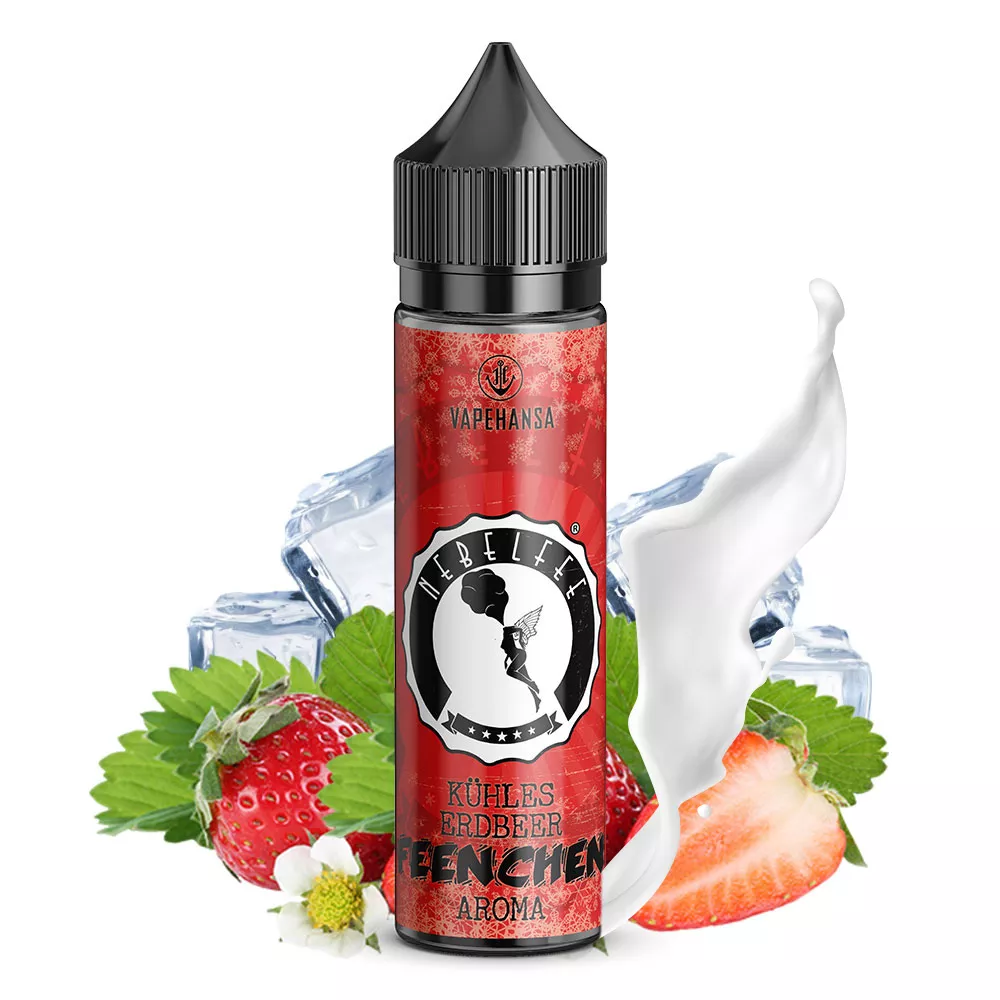 Nebelfee's Kühles Erdbeer Feenchen Aroma 10ml in 60ml Flasche