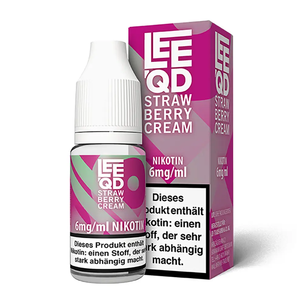 LEEQD Crazy Strawberry Cream 10ml 6mg Liquid STEUERWARE