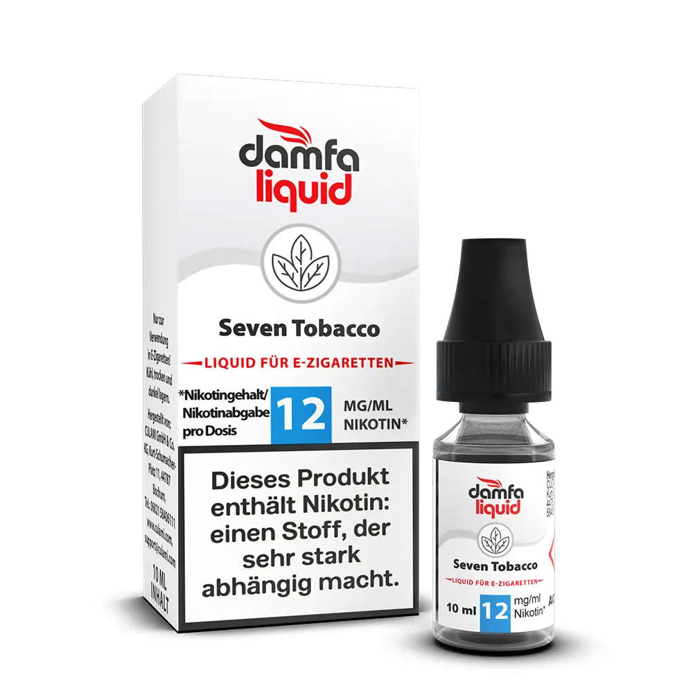 damfaliquid Seven Tabacco 12mg 10ml STEUERWARE