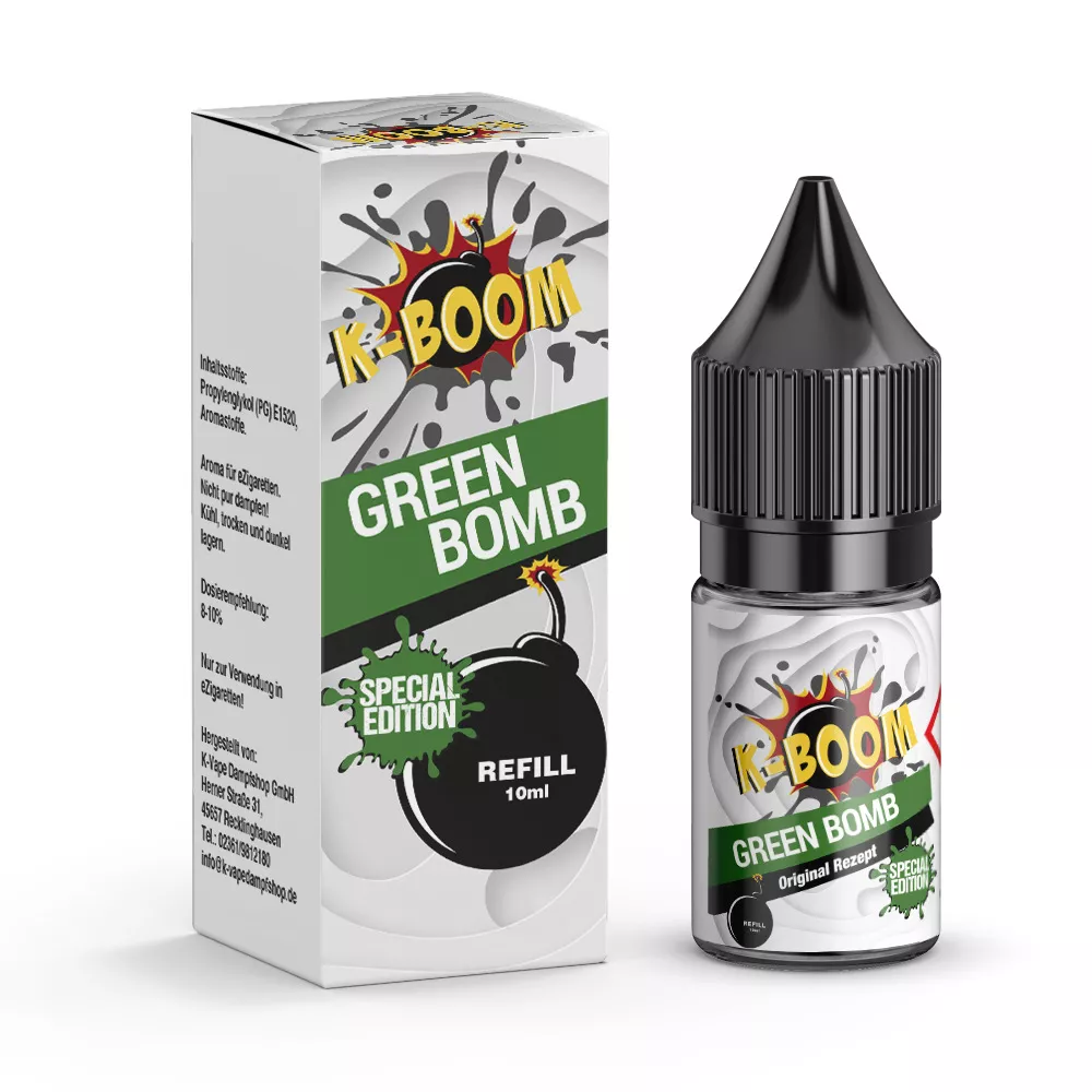REFILL K-Boom Green Bomb 10ml Aroma
