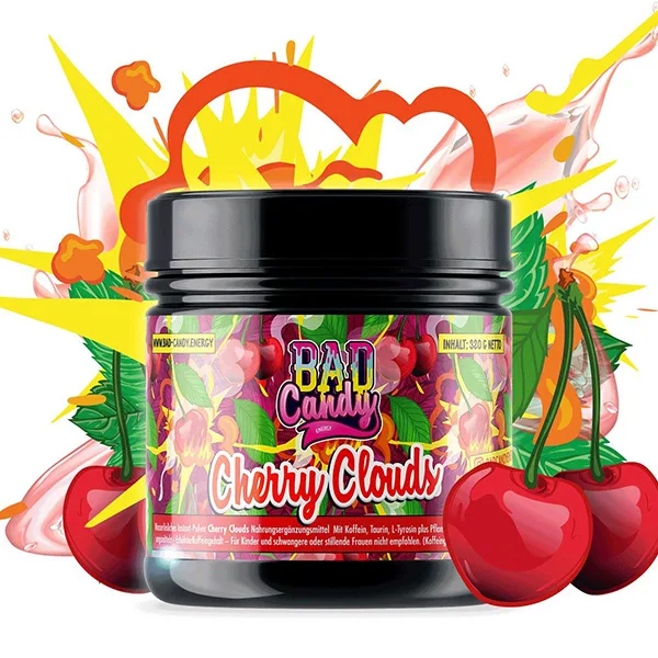 Bad Candy Energy Booster Cherry Clouds 320g