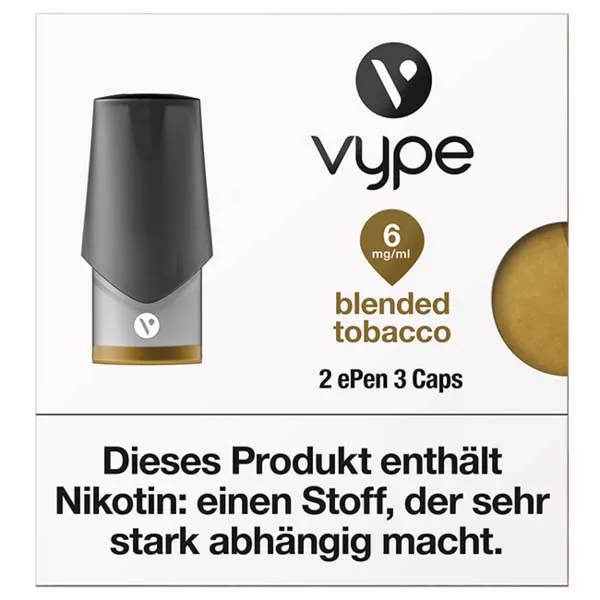 Vype ePen3 Caps vPro Blended Tobacco 6mg
