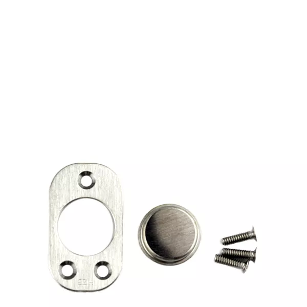 Dovpo Abyss Button Kit brushed stainless steel circle