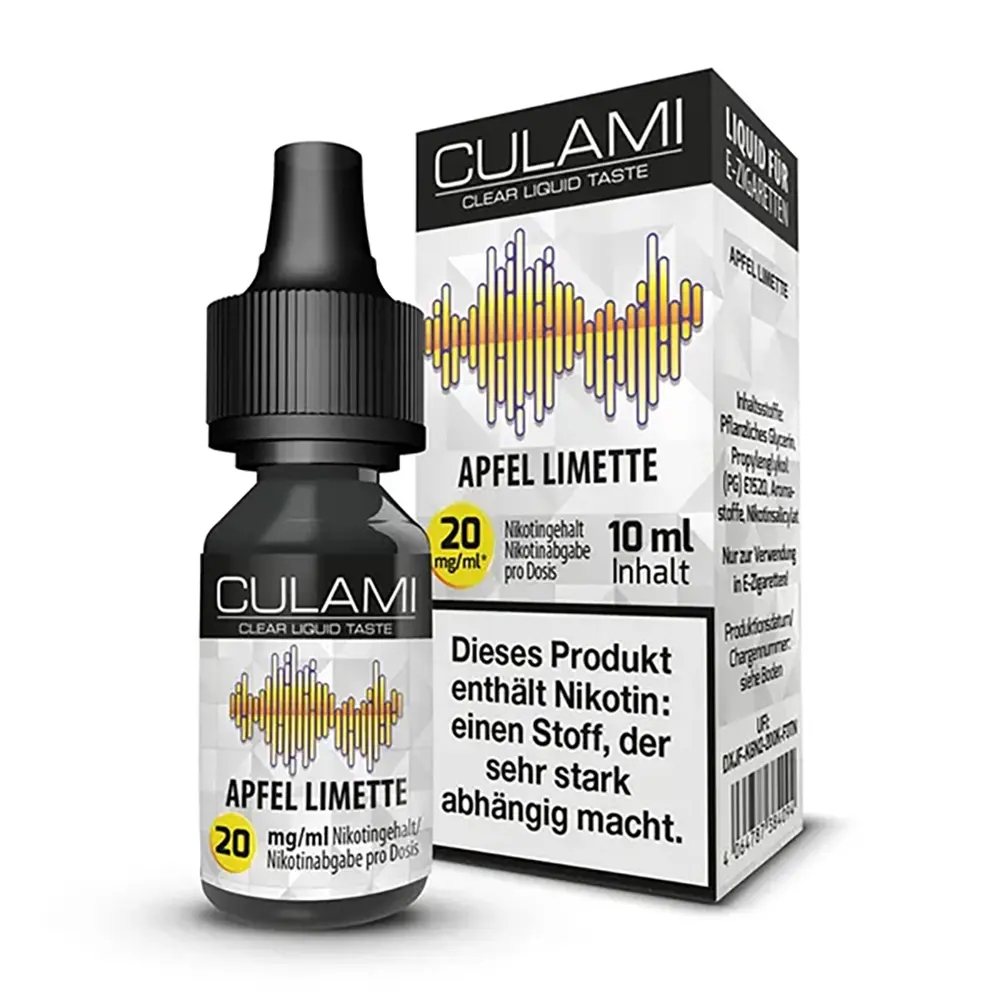 CULAMI Apfel Limette 20mg Nikotinsalz 10ml Liquid STEUERWARE