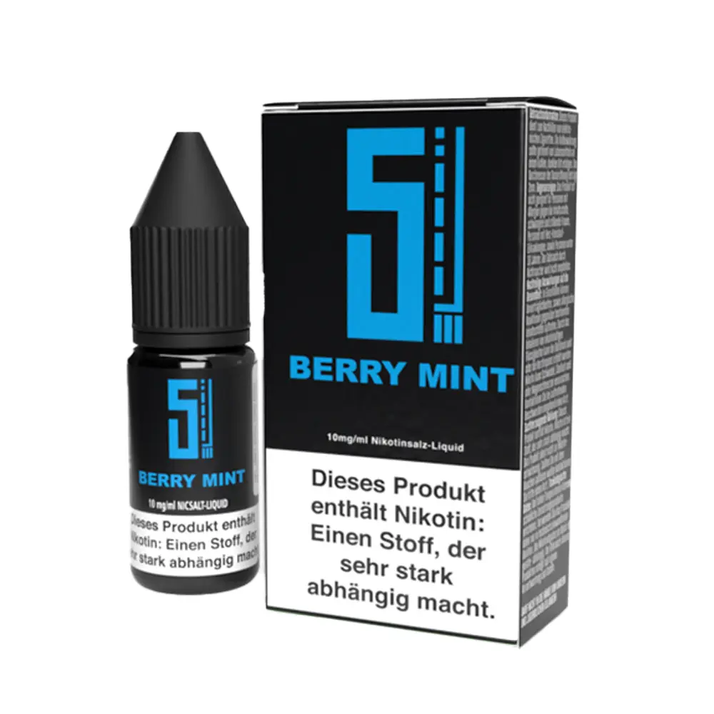 5EL Berry Mint 10ml Nikotinsalzliquid 10mg STEUERWARE