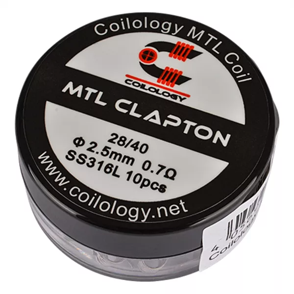 Coilology MTL Clapton 0,7Ohm Edelstahl (10Stk./VE)