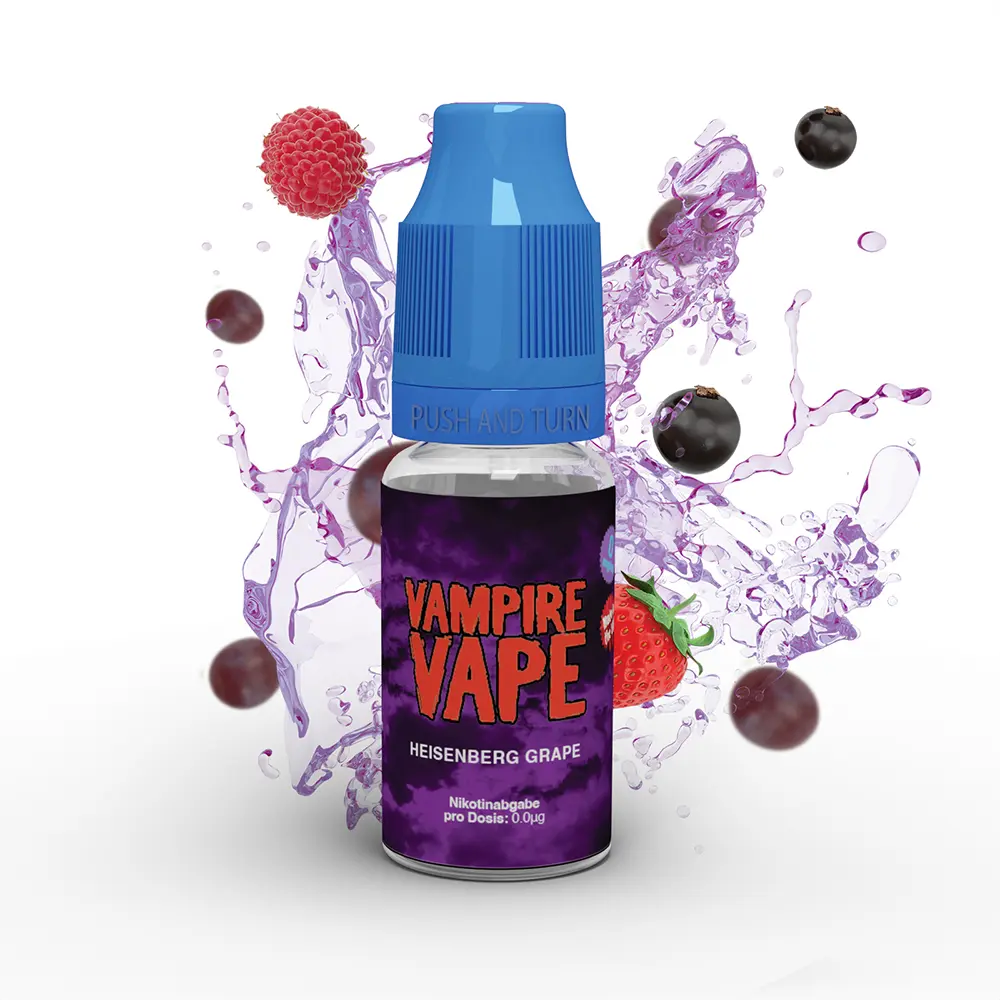 Vampire Vape Liquid - Heisenberg Grape - 10ml 0mg STEUERWARE