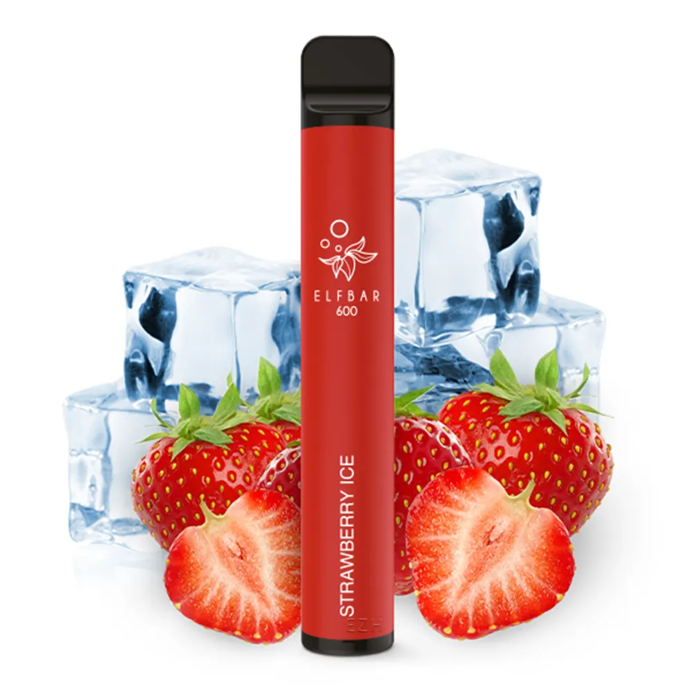 Elfbar 600 Strawberry Ice Nikotinfrei STEUERWARE