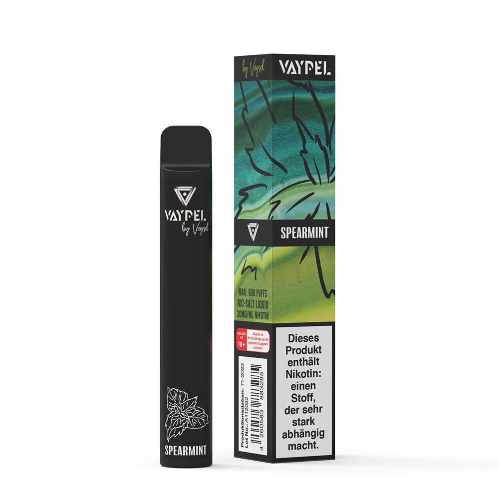 Vaypel Pacific Spearmint 20mg Einweg E-Zigarette STEUERWARE