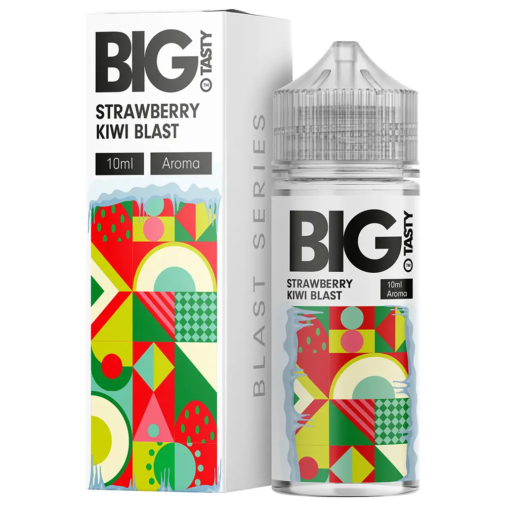 Big Tasty Longfill - Strawberry Kiwi Blast - 10ml in 120ml Flasche STEUERWARE