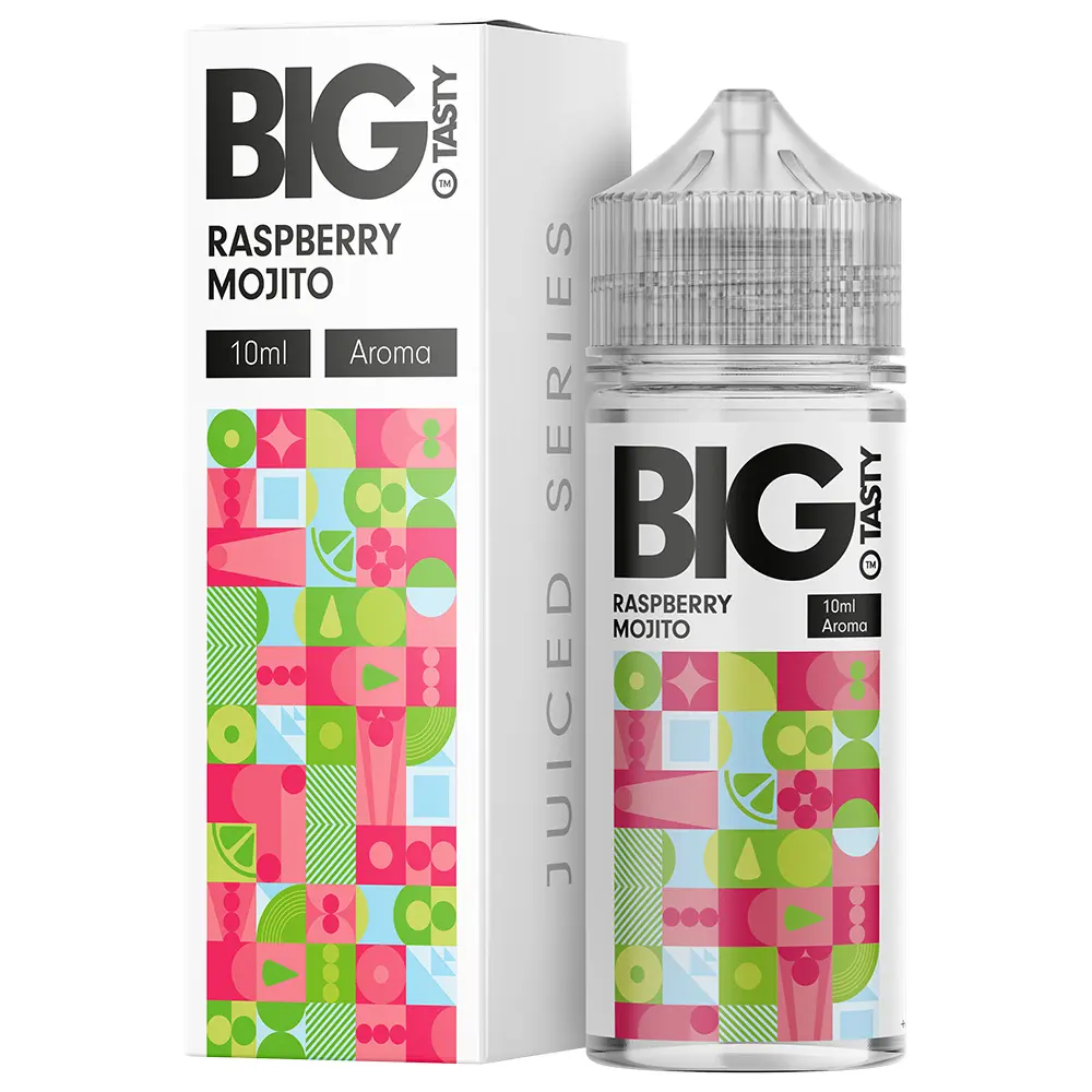 Big Tasty Longfill - Raspberry Moijto - 10ml in 120ml Flasche STEUERWARE