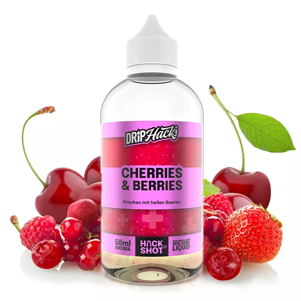 Drip Hacks Cherries & Berries 50ml in 250ml Flasche