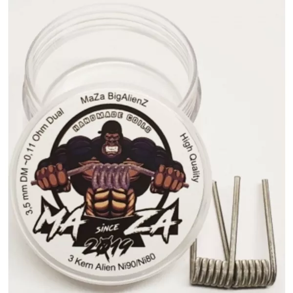 Maza Handmade Coils - Big Alienz ca 0.11 Ohm Dual