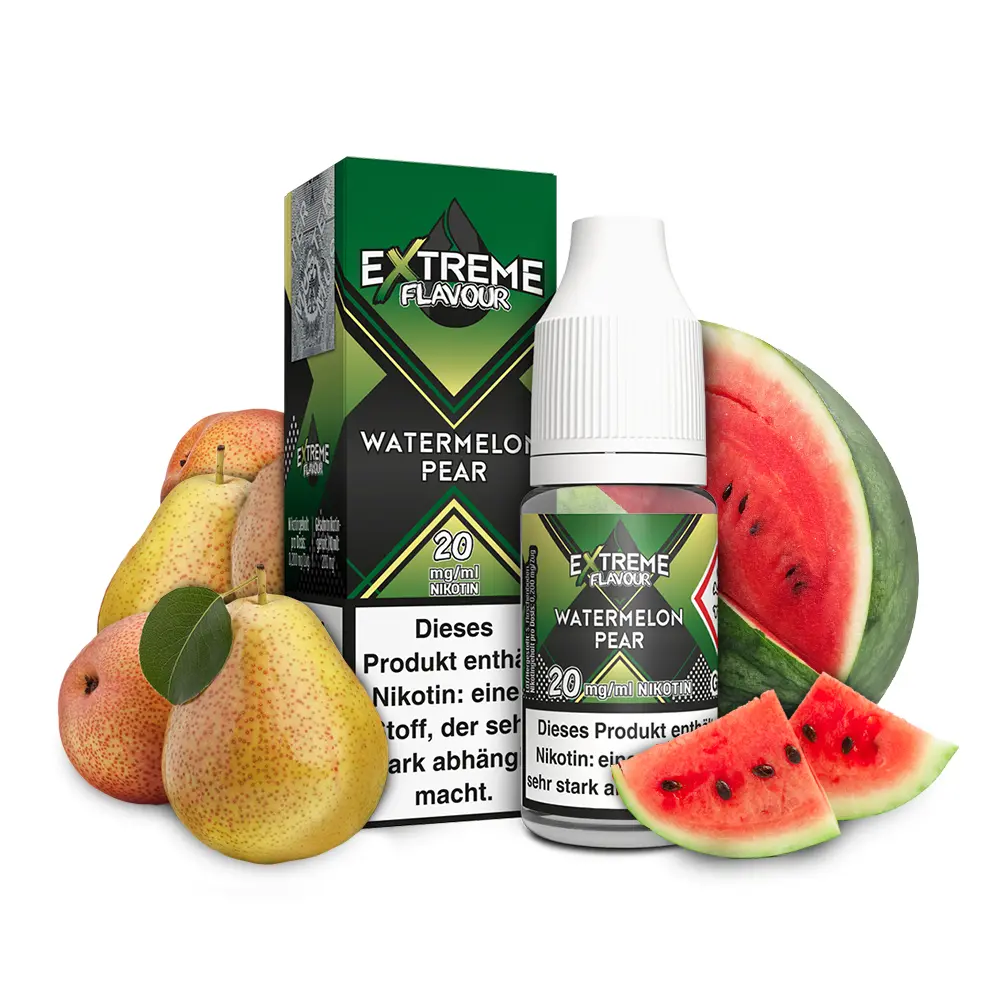 Extreme Flavour - Watermelon Pear - Overdosed Liquid 20mg 10ml HYBRID NICSALT STEUERWARE