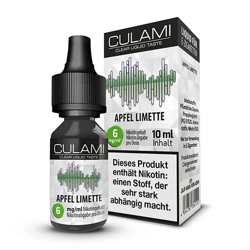 CULAMI Apfel Limette 6mg 10ml Liquid STEUERWARE