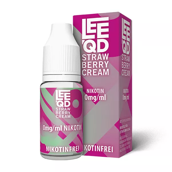 LEEQD Crazy Strawberry Cream 10ml 0mg Liquid