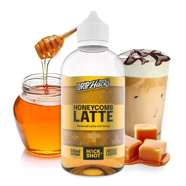 Drip Hacks Honeycomb Latte 50ml in 250ml Flasche
