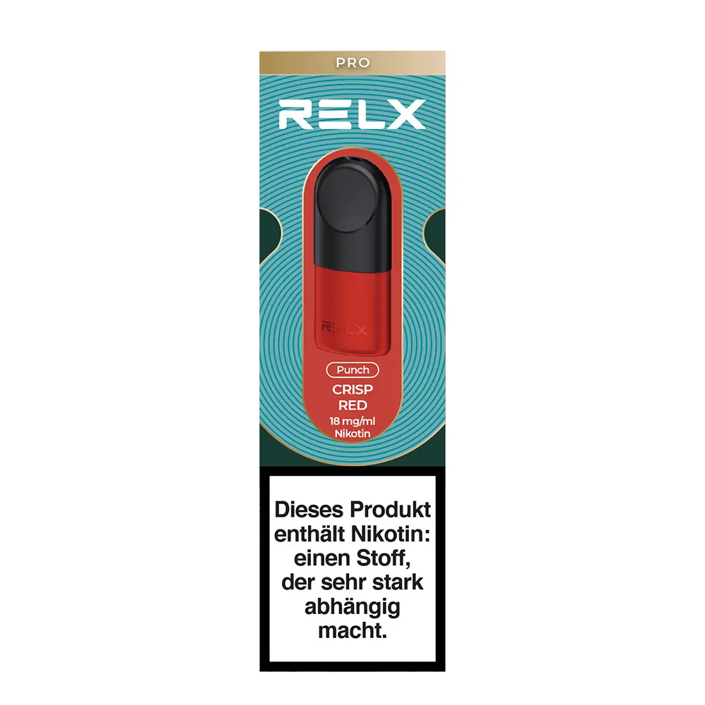 RELX Pod Pro 2er Pack Crisp Red 18mg STEUERWARE/ Juicy Apple