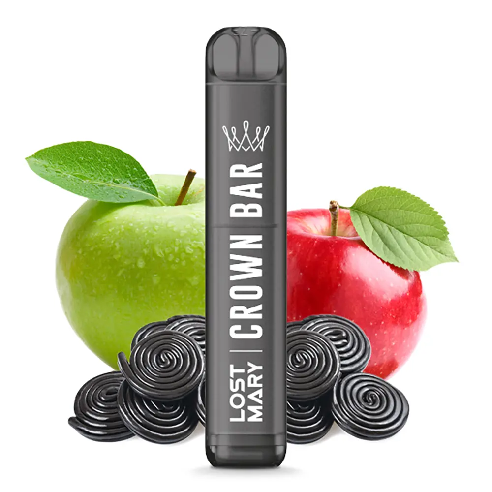 Crown Bar Double Apple 20mg by Al Fakher X Lost Mary Einweg E-Zigarette STEUERWARE